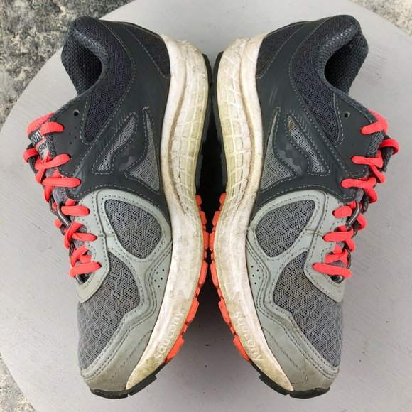 Saucony Women's Size 8 Grid Cohesion 10 Grey Pink Running Sneakers S15333-17 - Picture 9 of 13